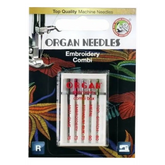 Needles Organ Embroidery Assorted Sizes 5pk